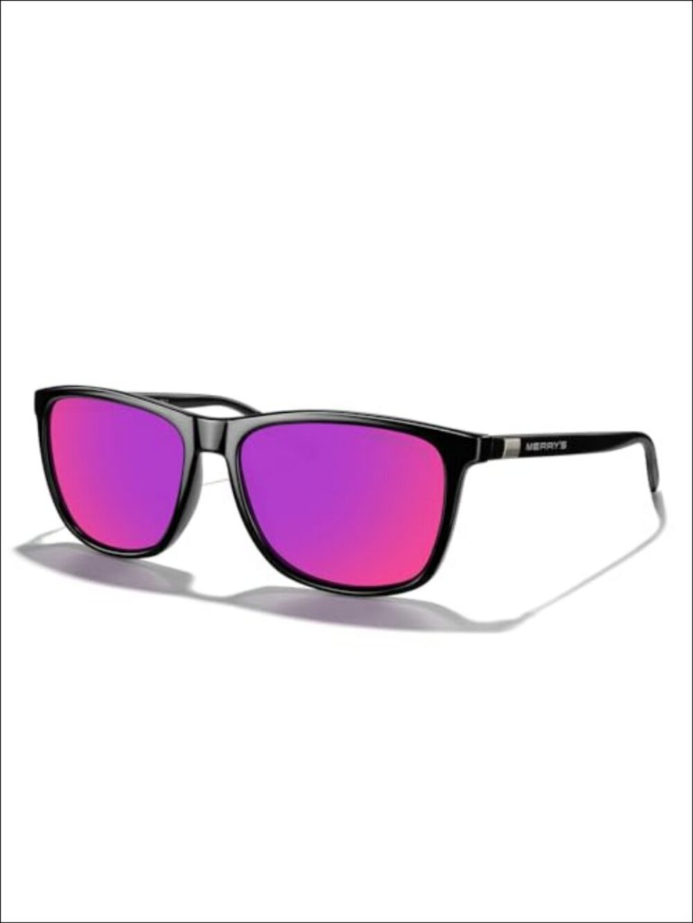 Polarized Square Sunglasses Aluminum Temples Retro Unisex